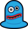 Blue Monster Clip Art